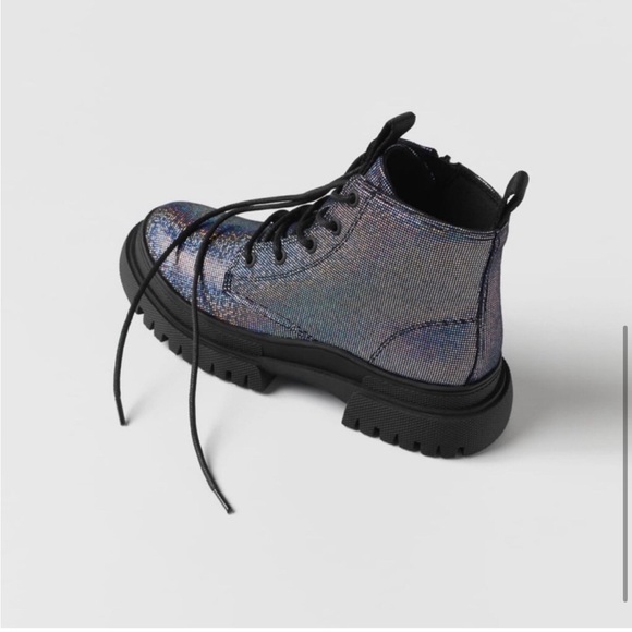 Zara Holographic Ankle Boots - Picture 5 of 8
